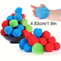 10pcs Reusable Cotton Water Balls for Summer Camping Water Combat Toys