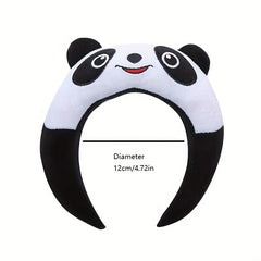 Plush Panda Head Hoop Makeup Skincare Headband