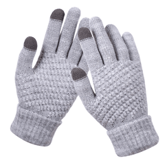 Winter Knit Gloves Touchscreen Anti Slip Soft Warm Mitten Mittens