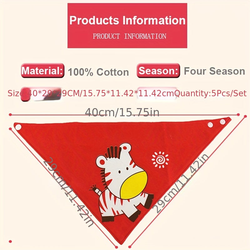 Double Cotton Baby Bib Triangle Feeding Smock