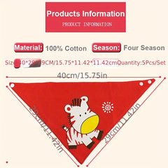 Double Cotton Baby Bib Triangle Feeding Smock