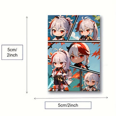 48pcs Anime Cartoon Stickers Pack For Kids Laptop Luggage Bottle Cup Phone