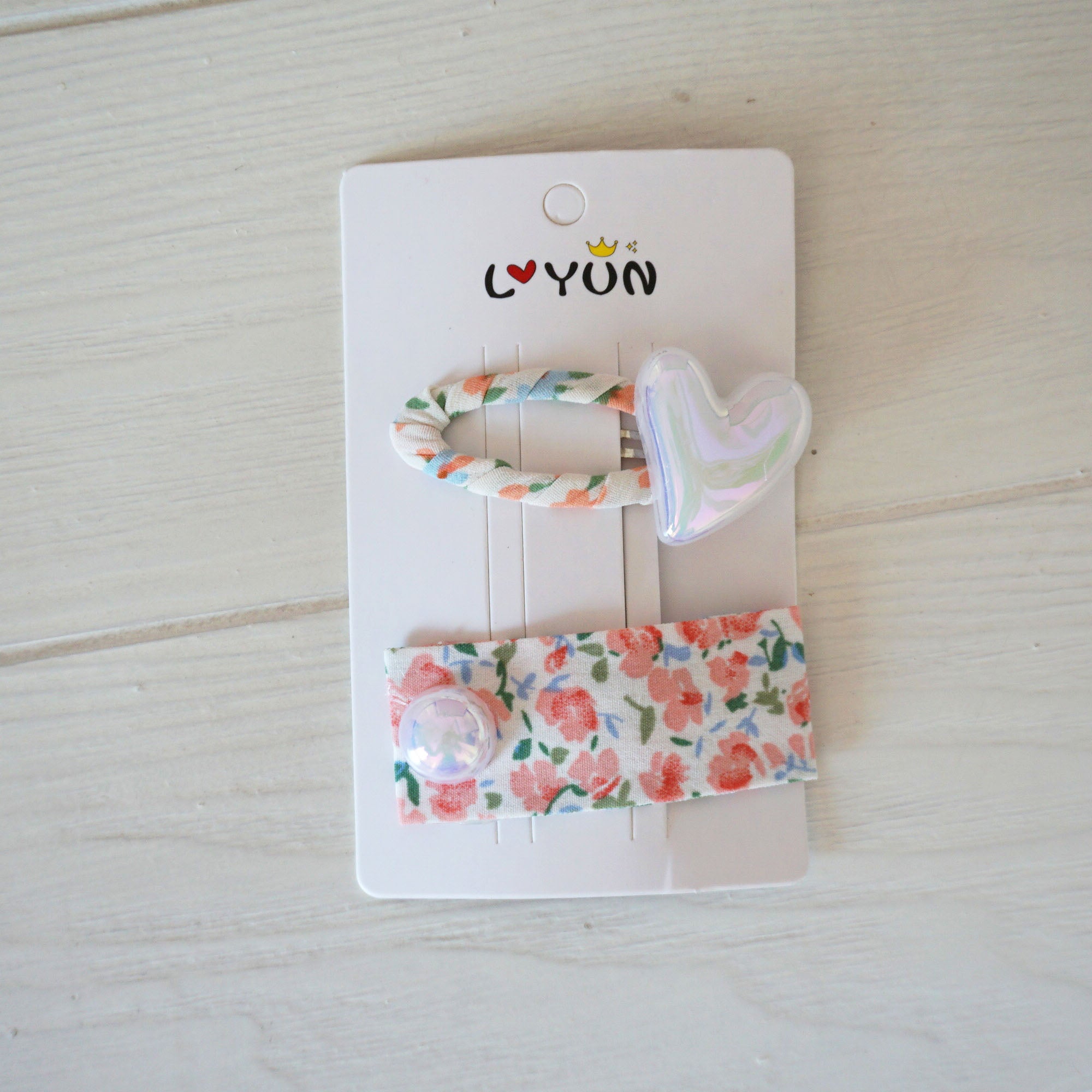 Girls Floral Print Hair Clip Hair Accessories
