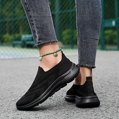 Breathable Flying Woven Shoes Lightweight Non Slip Running Sneakers