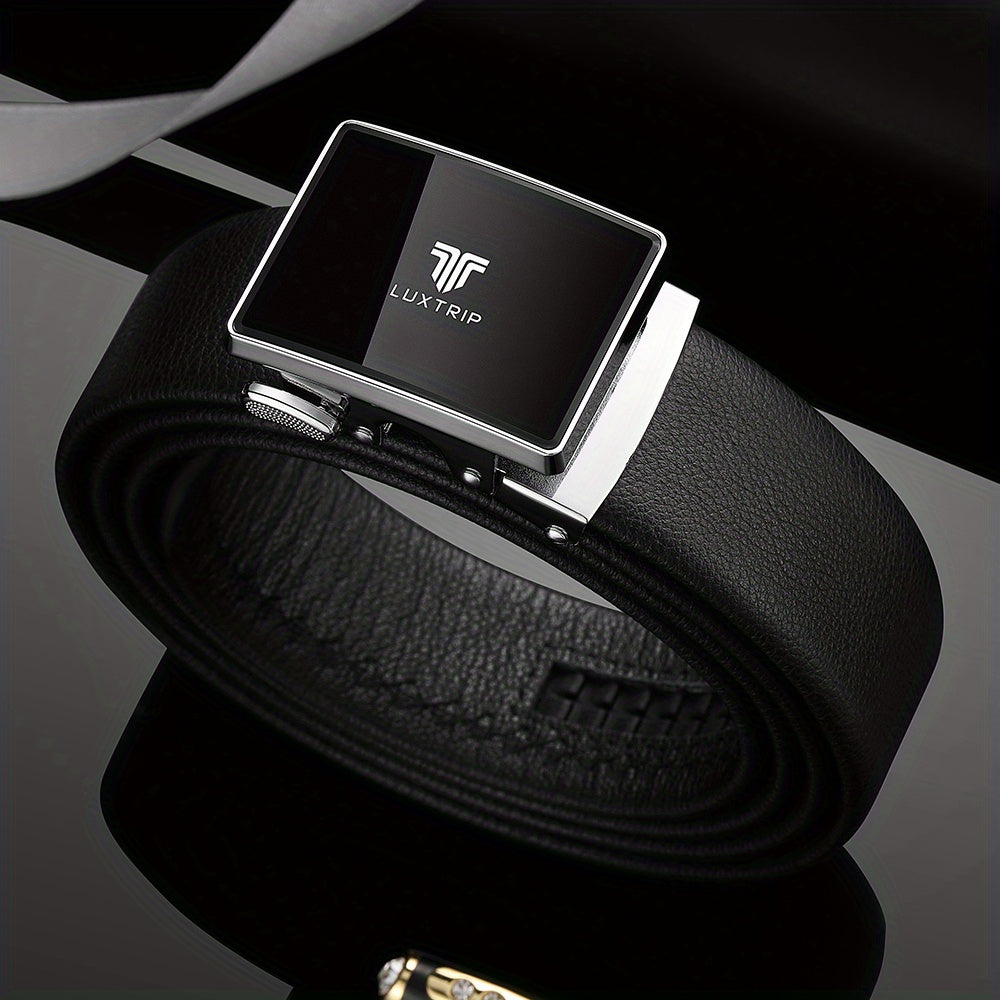 Men's Leather Automatic Buckle Business Belt