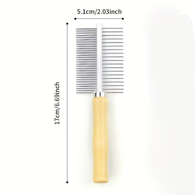 Double Sided Pet Comb For Grooming & Massaging Dogs Cats