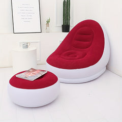Thick Flocking Inflatable Sofa Comfortable Nap Lounge Chair