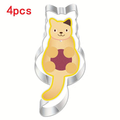 Cat Shaped Aluminium Baking Mould for Cookies & Cakes