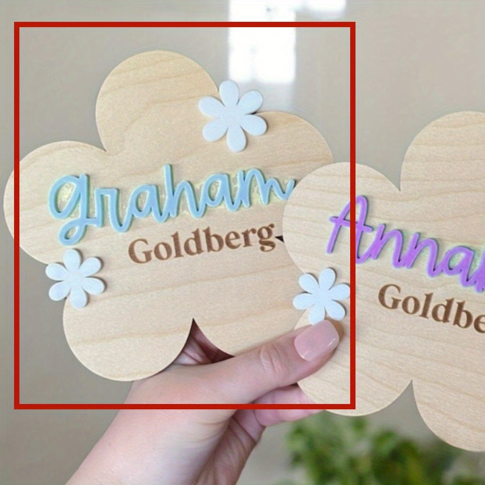 Personalized Birth Announcement Sign Acrylic Hospital Sign Custom Name Sign Pink