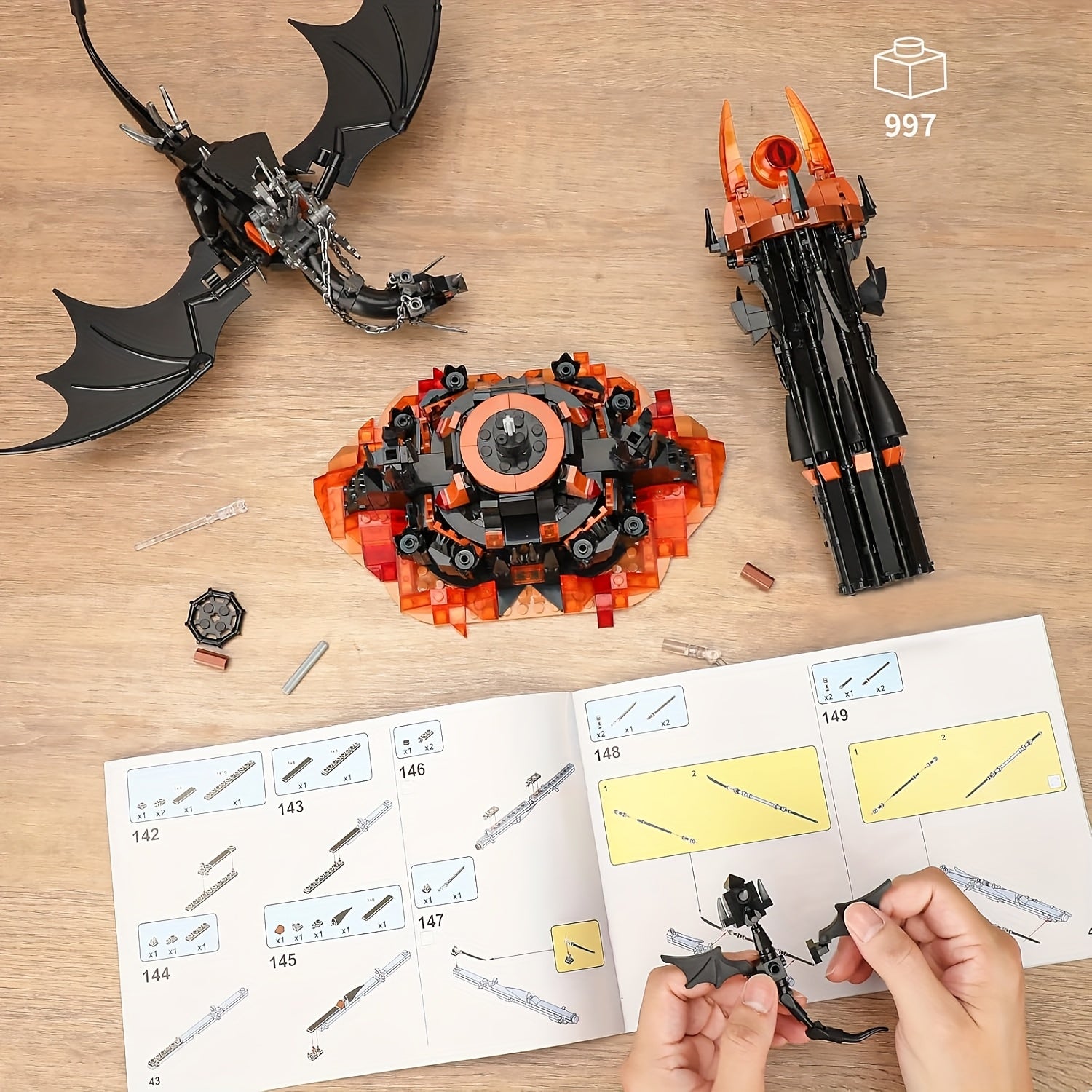 Dark Tower Building Set with Magic Ring and Beast Architecture