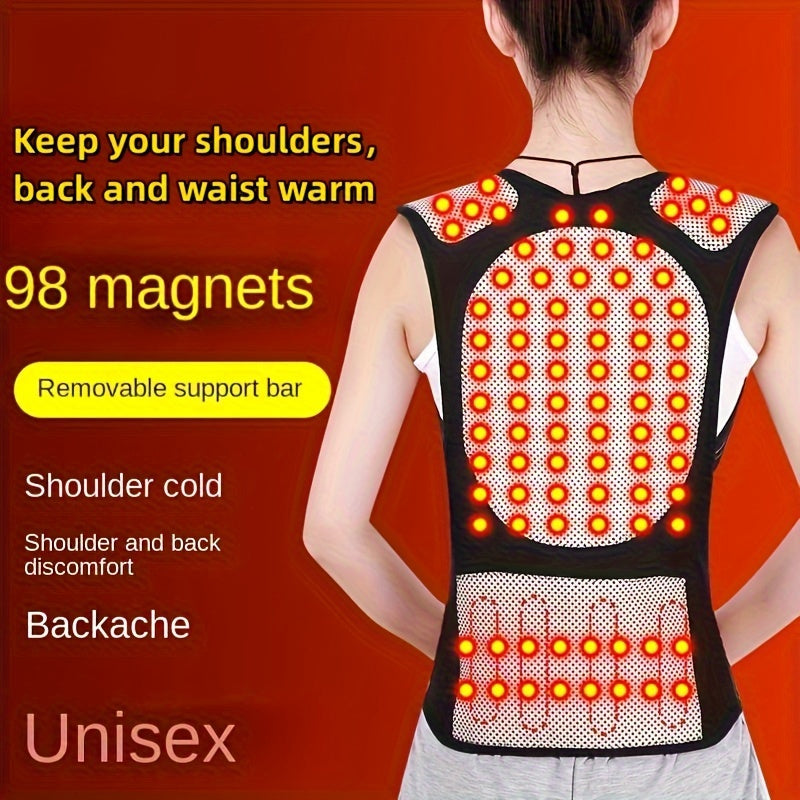 Magnetic Shoulder Warmer Waistcoat with Support Strips
