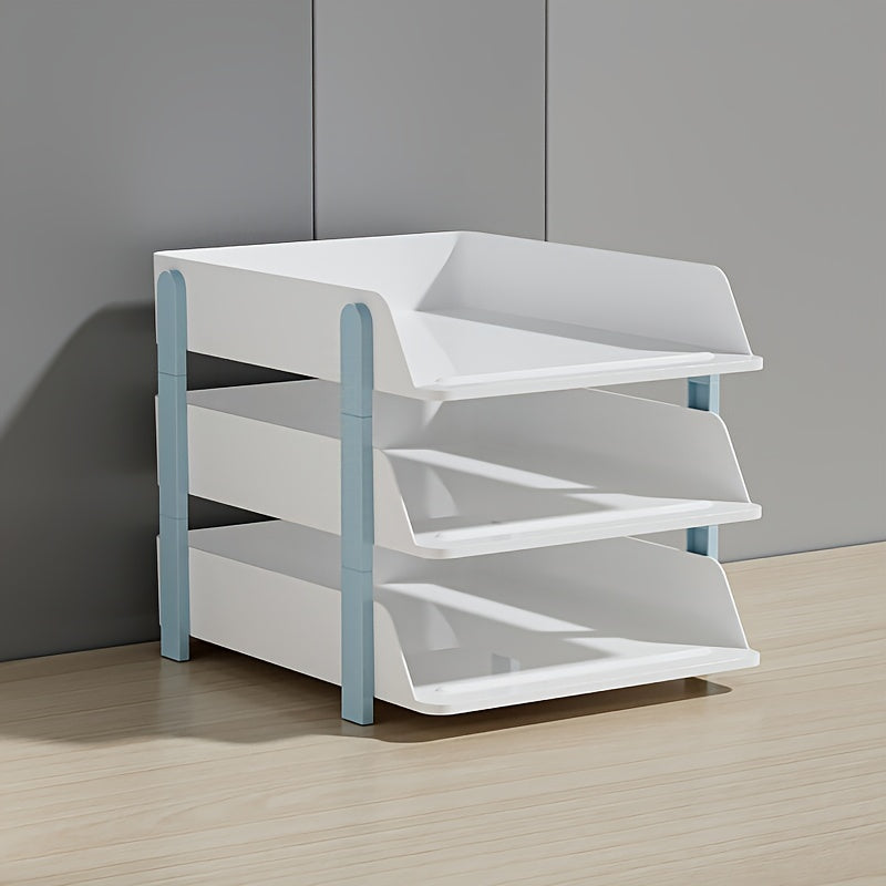 Desktop Stationery Storage Box Stackable File Storage Basket