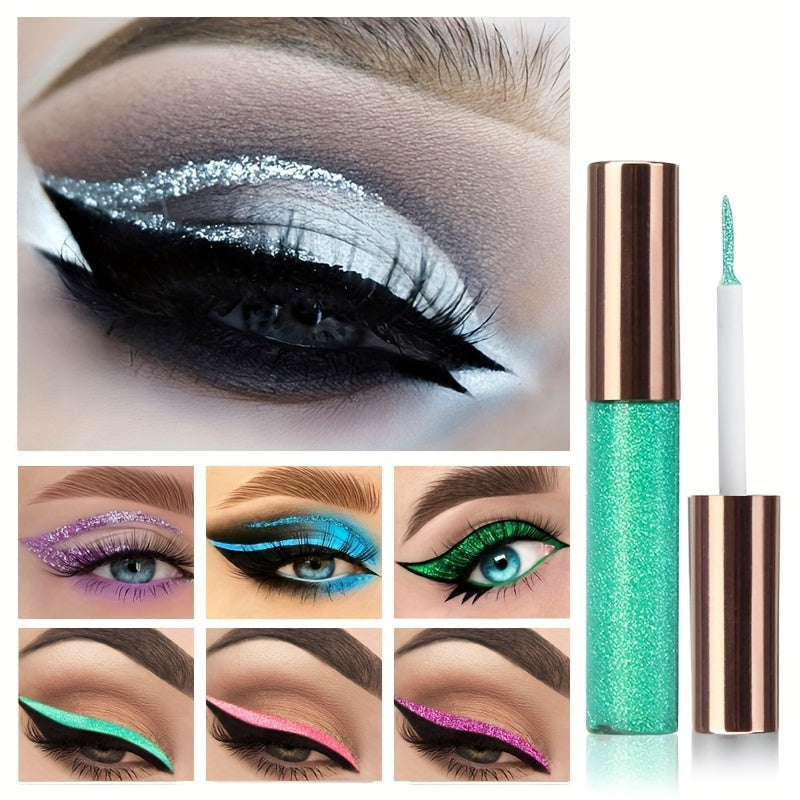 16 Colors Sparkling Diamond Eyeliner Pen High Saturation Eye Makeup Tool