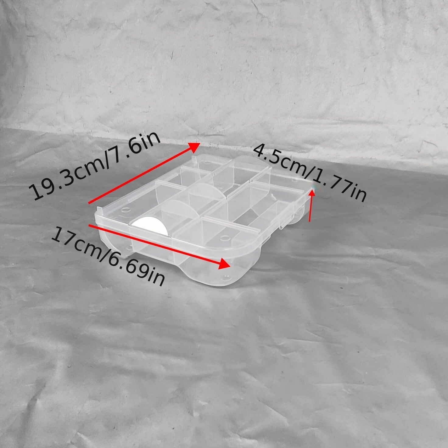Clear Plastic Jewelry Storage Box Portable Dustproof DIY Diamond Painting Access