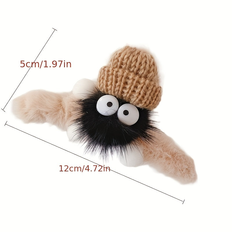 Briquettes Plush Doll Hair Claw Cartoon Hair Accessories
