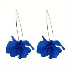Exaggerated Flower Boho Dangle Earrings Resin Jewelry Female Gift