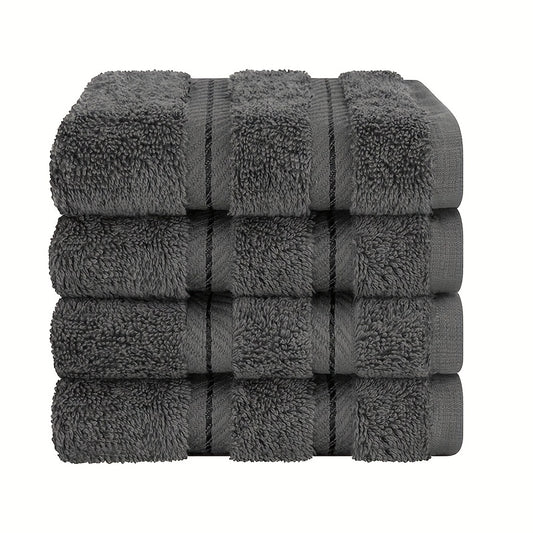 Soft 4-Piece Cotton Washcloth Set 33x33cm