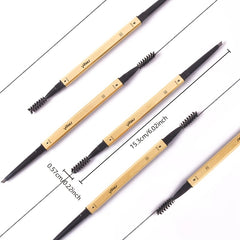 Coffee Brown Eyebrow Pen Matte Finish Fine Nib Bronzing