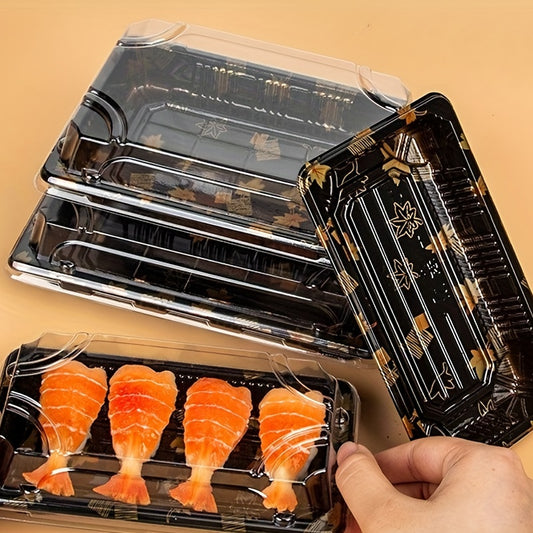 20pcs Disposable Sushi Boxes for Takeout Cakes Kitchen Restaurant Storage