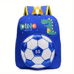 Kids Soccer Unicorn Dinosaur Backpack Waterproof Lightweight School Travel Bag