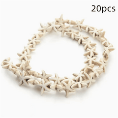 20pcs Turquoise Starfish Beads DIY Earrings Bracelet Necklace Accessories