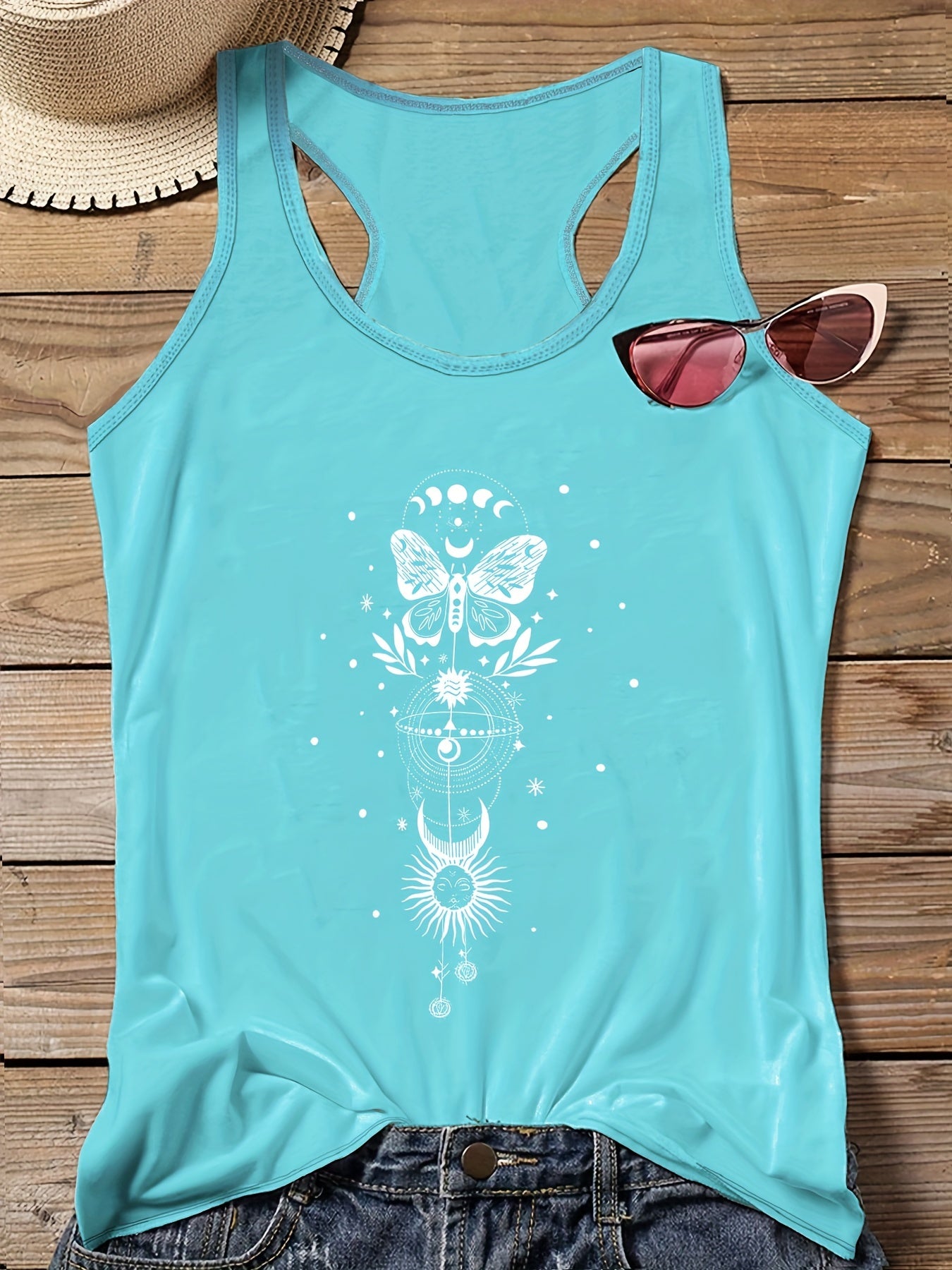  Graphic Print Tank Top for Women