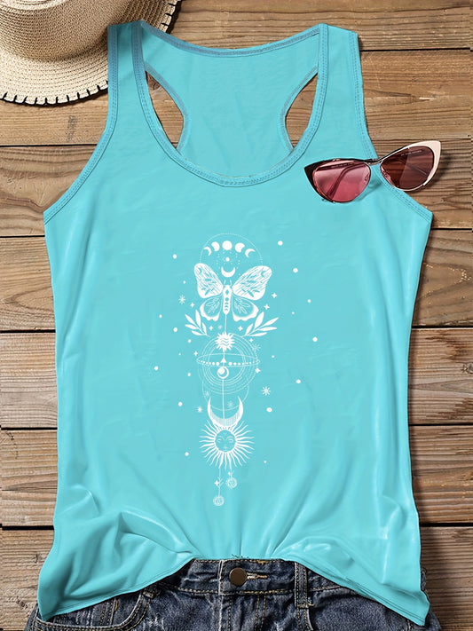  Graphic Print Tank Top for Women