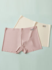 4 Pack Plus Size Seamless High Rise Panties Women's Plus Medium Stretch
