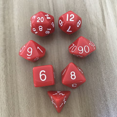 7 Pack Double Sided Dice Set for RPG & Entertainment Games