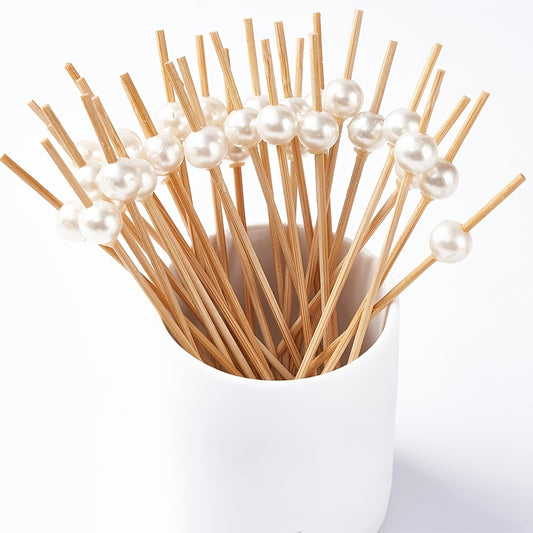 100 Bamboo Cocktail Picks Appetizer Party Food Garnish