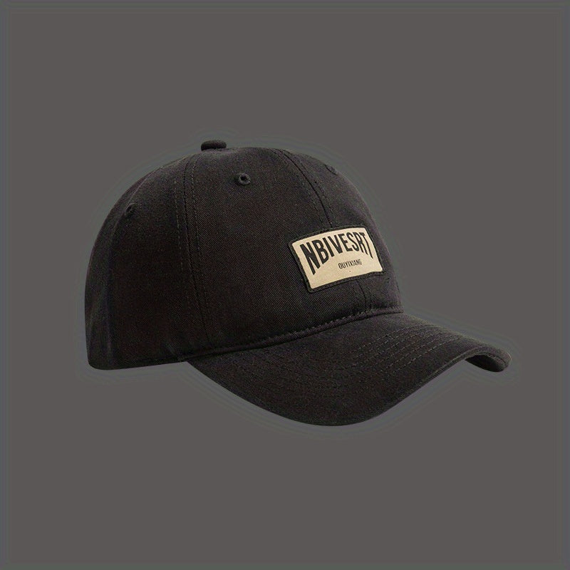 Japanese Retro Soft Top Baseball Cap Patched Sunshade Peaked Cap