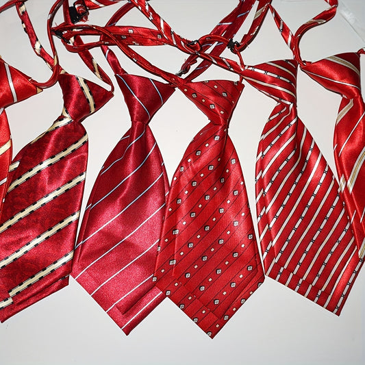 Kindergarten School Uniform Double Slice Ties Red Cloth Accessory Suit