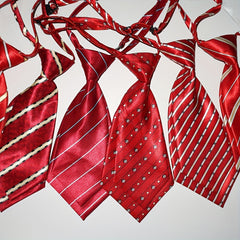 Kindergarten School Uniform Double Slice Ties Red Cloth Accessory Suit