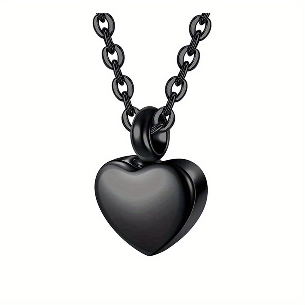 Heart Locket Urn Necklace Stainless Steel Cremation Jewelry for Women