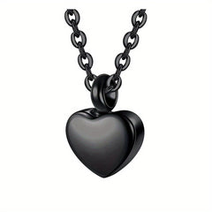 Heart Locket Urn Necklace Stainless Steel Cremation Jewelry for Women