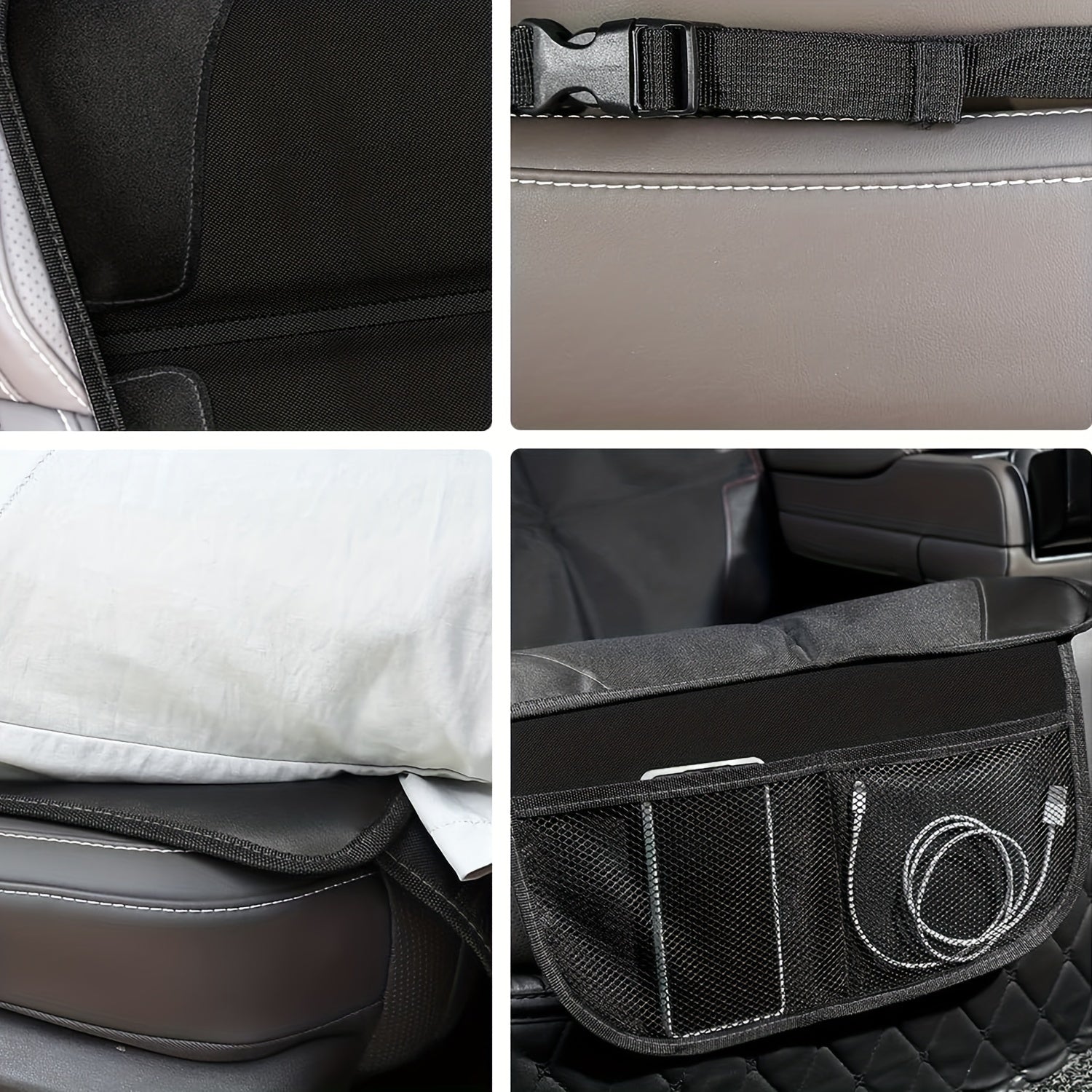 Waterproof Fabric Car Seat Protector Thick Padding for Baby and Pets