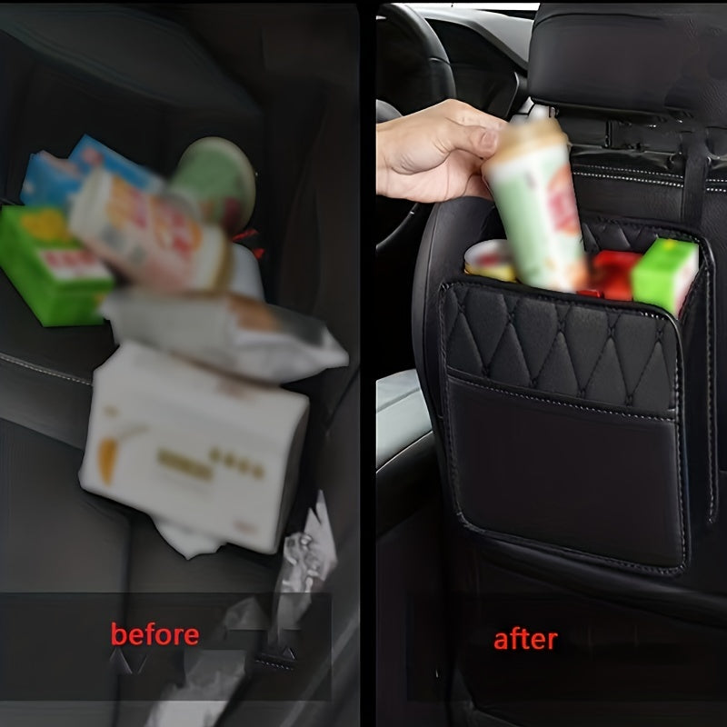 Car Seat Back Hanging Bag 2 in 1 Storage Large Capacity