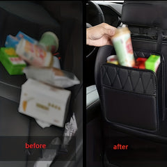 Car Seat Back Hanging Bag 2 in 1 Storage Large Capacity