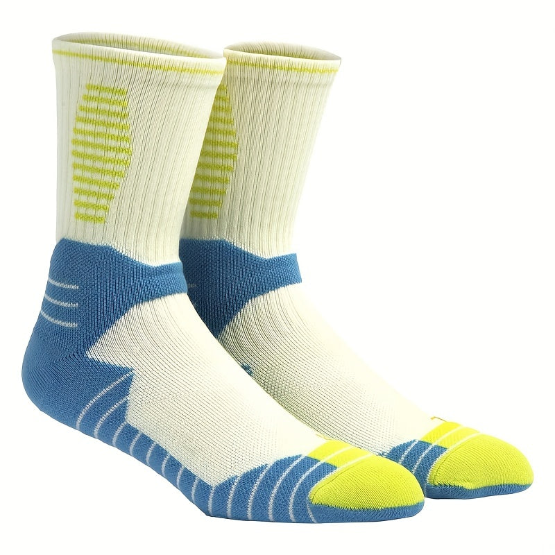 Breathable Cotton Mid-calf Socks for Running Training