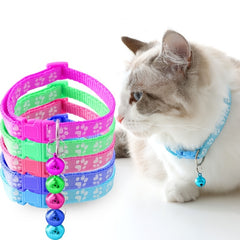 Adjustable Cat Collar with Bell Small to Medium Pets