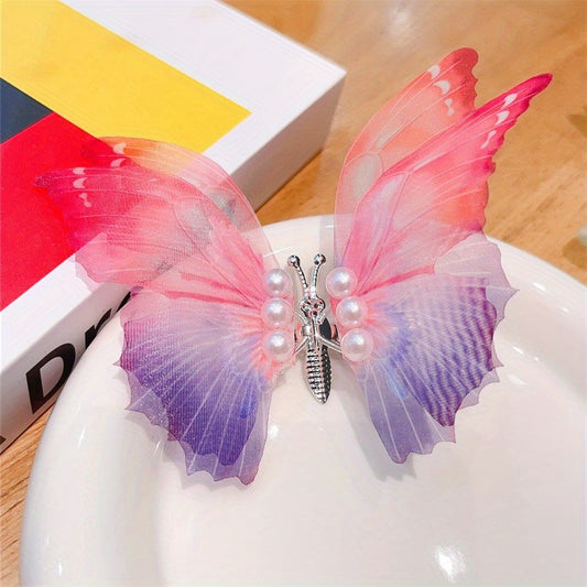 Baby Girls Butterfly Hair Clips Headwear Accessories For Party