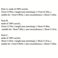 Women's Thick Ribbed Knit Gloves Warm Fingerless Mittens