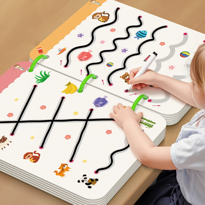 Reusable Practice Tracking Manual: Educational Painting and Pen Workbook