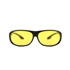 Night Vision Driving Glasses Set Mirror Rain Snow Fog Brightening Goggles