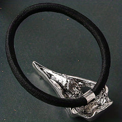 Viking Crow Skull Head Rope Silvery Hair Tie Hair Accessories