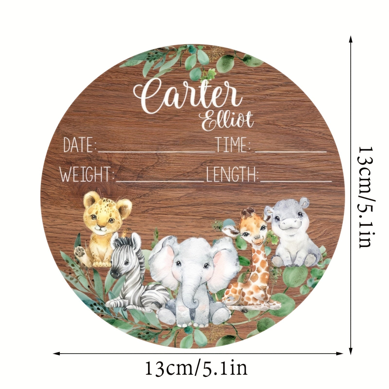 Wooden Birth Announcement Sign Baby Announcement Sign Newborn Sign