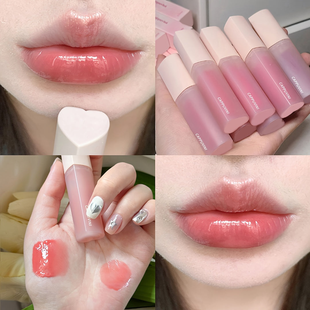 6 Colors Lipstick and Lip Gloss Set Pink Love Lip Glaze