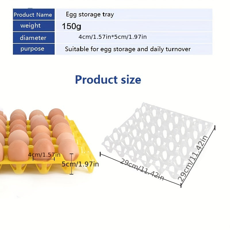 2pcs Durable Plastic Egg Tray for Long Distance Transport and Storage