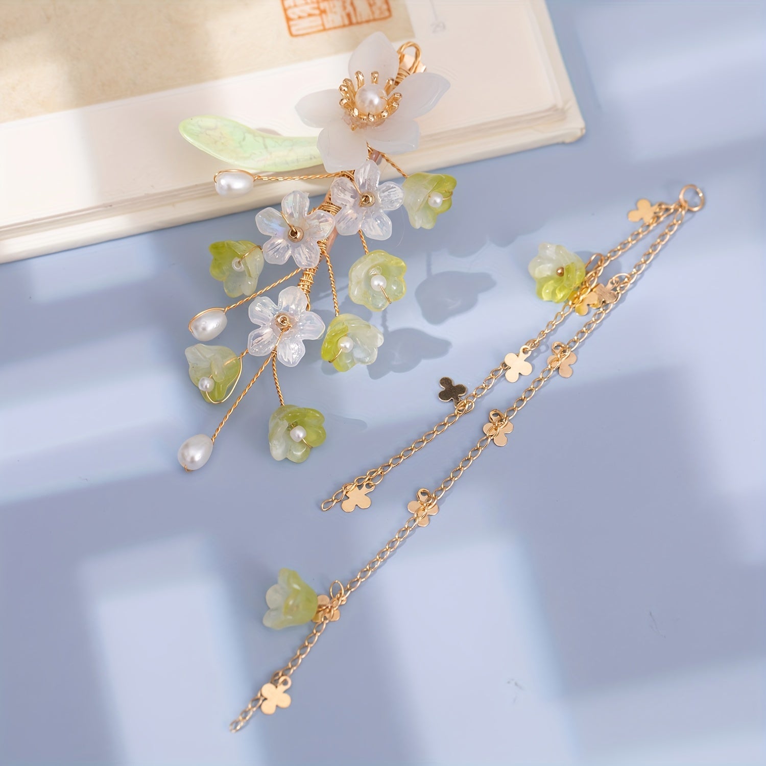 Ancient Style Hairpin Headdress Side Clip Cheongsam Costume Accessories