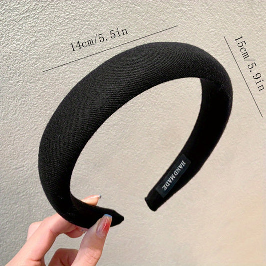 Retro Velvet Headband Wide Brim Hair Accessory